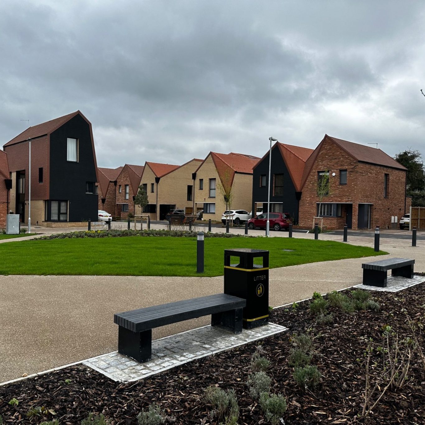 Park renovation and external works – Basildon Public realm and external works completed as part of a housing development in Basildon, Essex